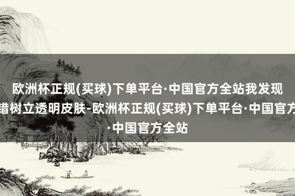 欧洲杯正规(买球)下单平台·中国官方全站我发现它不错树立透明皮肤-欧洲杯正规(买球)下单平台·中国官方全站