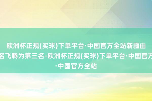 欧洲杯正规(买球)下单平台·中国官方全站新疆由第四名飞腾为第三名-欧洲杯正规(买球)下单平台·中国官方全站